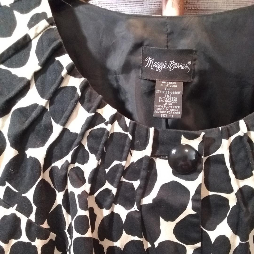 🧥Maggie Barnes Boss/Cocktail 3/4 Sleeve Jacket/Bl - Picture 2 of 5